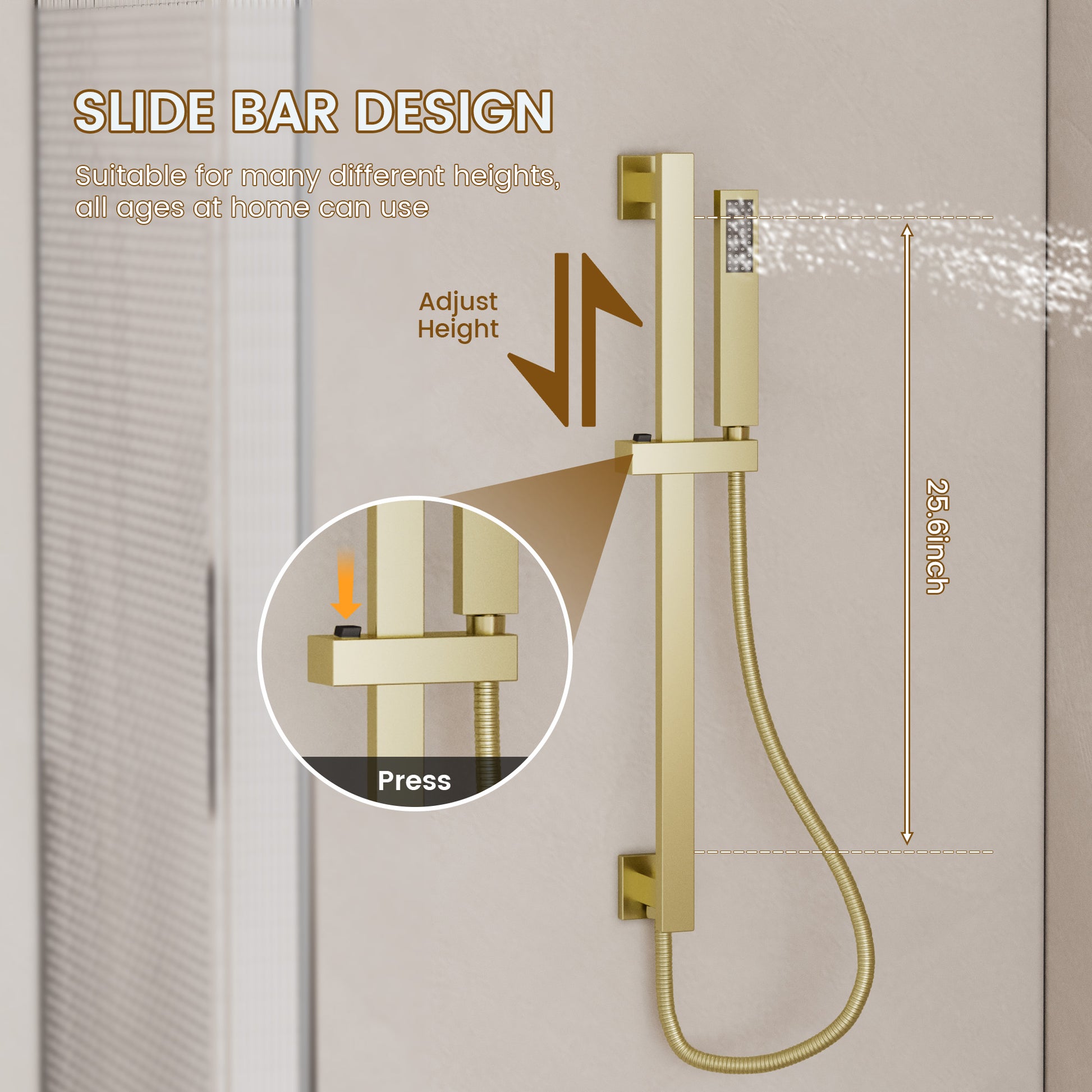 20*14 inch Ceiling-Mounted Luxury Shower System with LED Lights