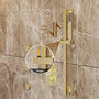 20*14 inch 3-Function Body Jet Shower System with LED Lights & Slide Bar