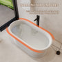 61" Hand-Polished Matte White Freestanding Bathtub with Pedestal Base