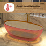 59"/67" Pure Resin Freestanding Transparent Bathtub with Center Drain