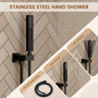 12-inch 4-Function Dual Shower Head System with Tub Spout