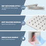 10" Wall Mounted Dual Shower Heads Shower System With Tub Spout 