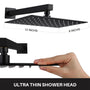 12*8 inch Wall Mounted Shower System with 3-Spray Hand Shower