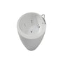 71" Minimalist Massage Freestanding Bathtub with LED Mood Light & Ergonomic Deep Soak
