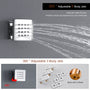 Deluxe 4-Function Thermostatic Shower System with LED Lighting & Bluetooth Music 