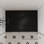 European-Style SMC Shower Base with Sleek Marble Texture in Black & White