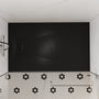 European-Style SMC Shower Base with Sleek Marble Texture in Black & White