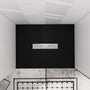 Durable SMC Composite Shower Base Pan with Center Drain in Black & White