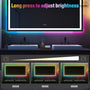 Tempered RGB LED Bathroom Mirror with Smart Controls & Anti-Fog