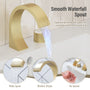 Modern Design 2-Handle Centerset Bathroom Faucet with Pop-up Drain
