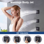 16" Ceiling-Mount 4-Way Shower System with LED Display and Music Player