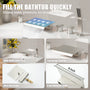 3-Handle 5 Holes Deck-Mounted Bathtub Faucet with Handheld Shower