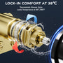 22*9 inch 4-Function Thermostatic Shower System with Digital Display and 6 Body Jets