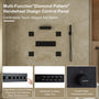23.6" x 15.7" Ceiling-Mounted 5-Function Thermostatic Shower System with Neck/Back Massage Spout