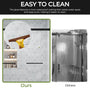 48"x76" Adjustable Frameless Double Sliding Shower Door with Towel Bars