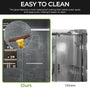 48"x76" Adjustable Frameless Double Sliding Shower Door with Towel Bars