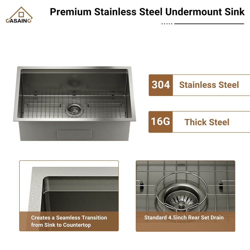 Stainless Steel Workstation Sink & Faucet Set