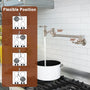 Retro Solid Brass Folding Kitchen Faucet with Aerated High-Flow Water