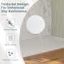 European-Style SMC Shower Base with Sleek Marble Texture in Black & White