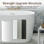 43" Transitional Acrylic Freestanding Bathtub with Built-In Seat