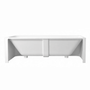 55"/59"/63"/67"/71" Rectangular Matte White Solid Surface Alcove Soaking Tub