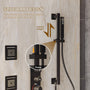 32*16 inch 3-Function Thermostatic Shower System with Body Jets