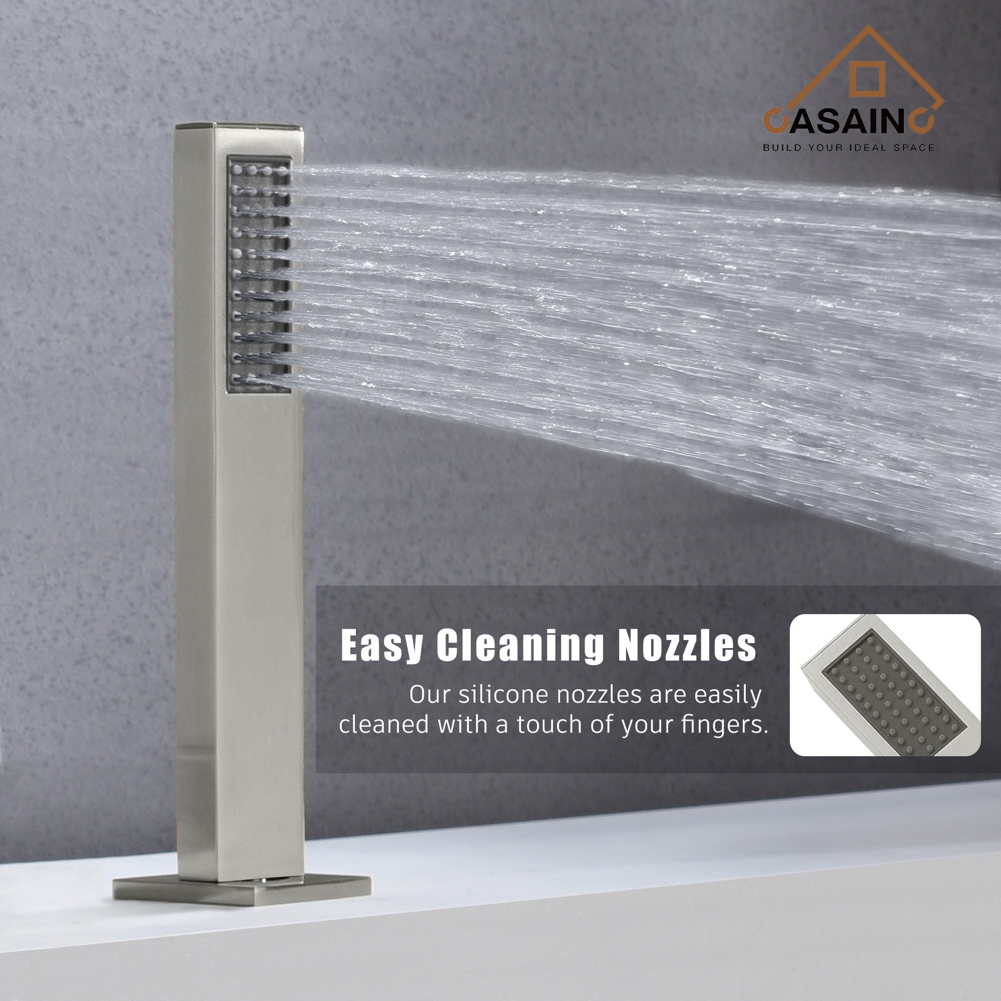 CASAINC Hot Sale 5 hole Bathtub Faucet With Handheld Shower Head
