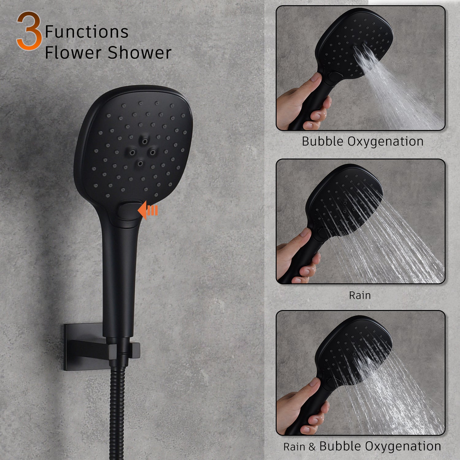 Casainc 2 Function 10" Wall Mounted Dual Shower Heads Shower System In Chrome
