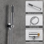 Casainc Round 3 Functions Wall Mount Dual Shower Heads Shower System In Black