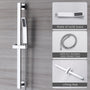 CASAINC 2 Function 10" Ceiling Mount Dual Shower Heads Shower System With Sliding Rod Shower Hand