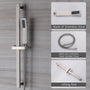 CASAINC 2 Function 10" Ceiling Mount Dual Shower Heads Shower System With Sliding Rod Shower Hand