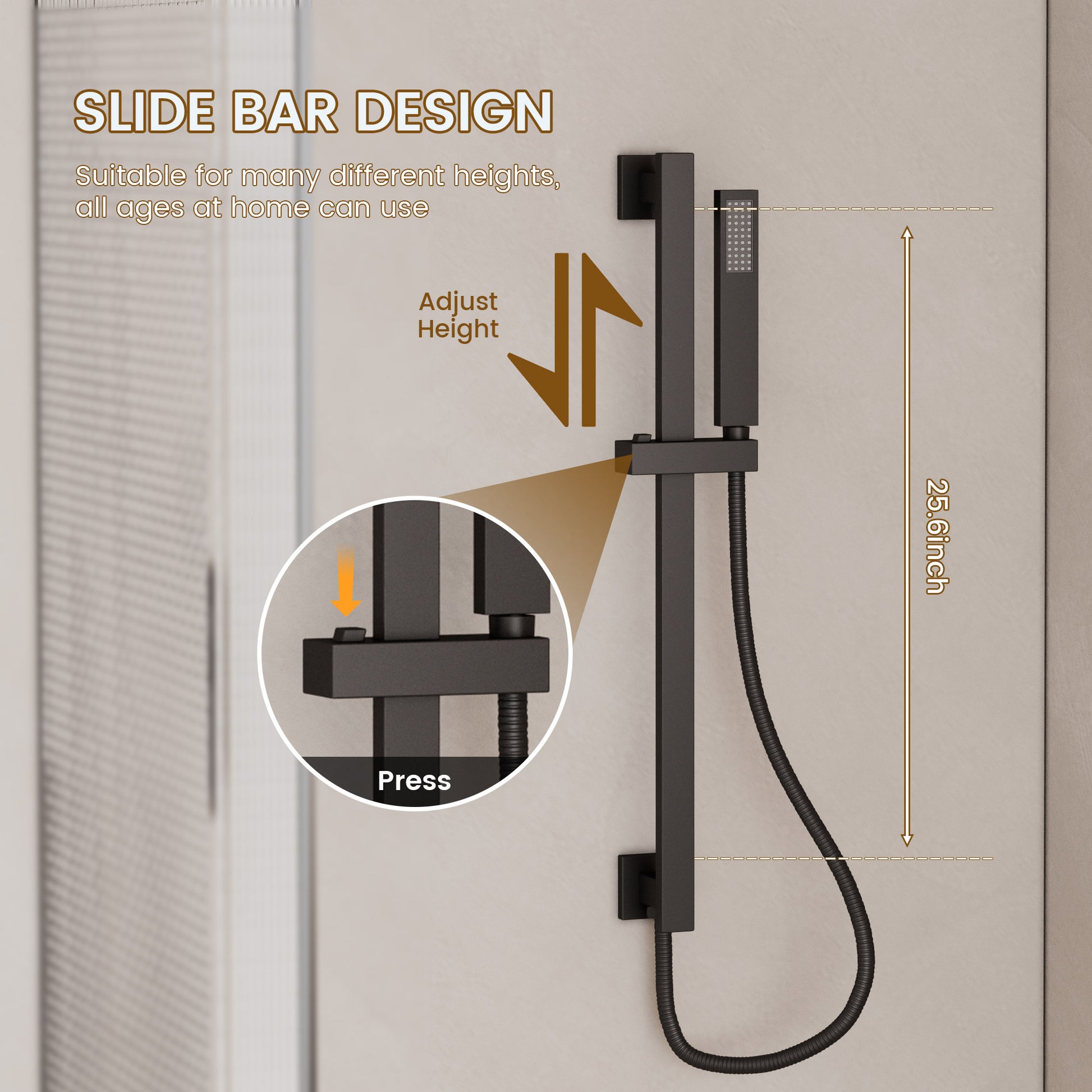 20*14 inch Ceiling-Mounted Luxury Shower System with LED Lights