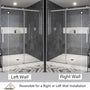 60"x76" Single Sliding Frameless Shower Door in Matte Black/Brushed Nickel/Chrome, Sleek Sliding Single Shower Enclosure Designed for Elegance