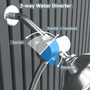 4.7" Chrome Round Shower Head Combo with 7 Spray Modes and Multi-Function Handheld Shower Head