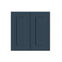 Cyber Grey RTA 24"-36"W x 12"D x 12"-24"H 17-Size Double Doors Short Wall Cabinet