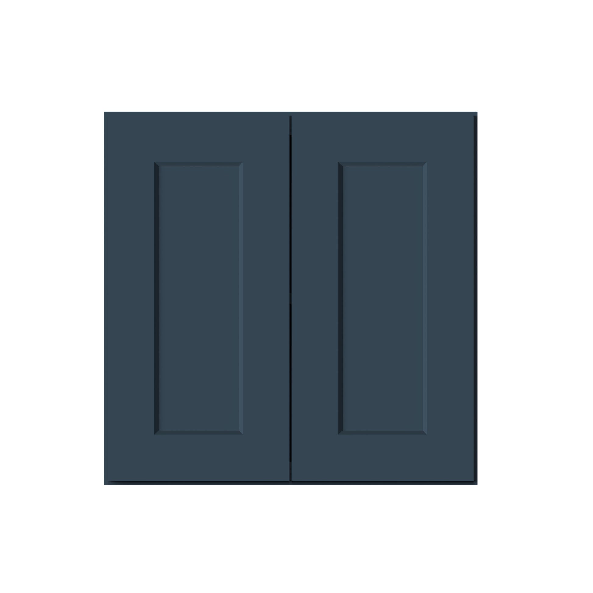 Cyber Grey RTA 24"-36"W x 12"D x 12"-24"H 17-Size Double Doors Short Wall Cabinet