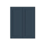 Cyber Grey RTA 24"-36"W x 12"D x 30"-42"H 15-Size Standard Wall Cabinet with 2 Doors and Shelves