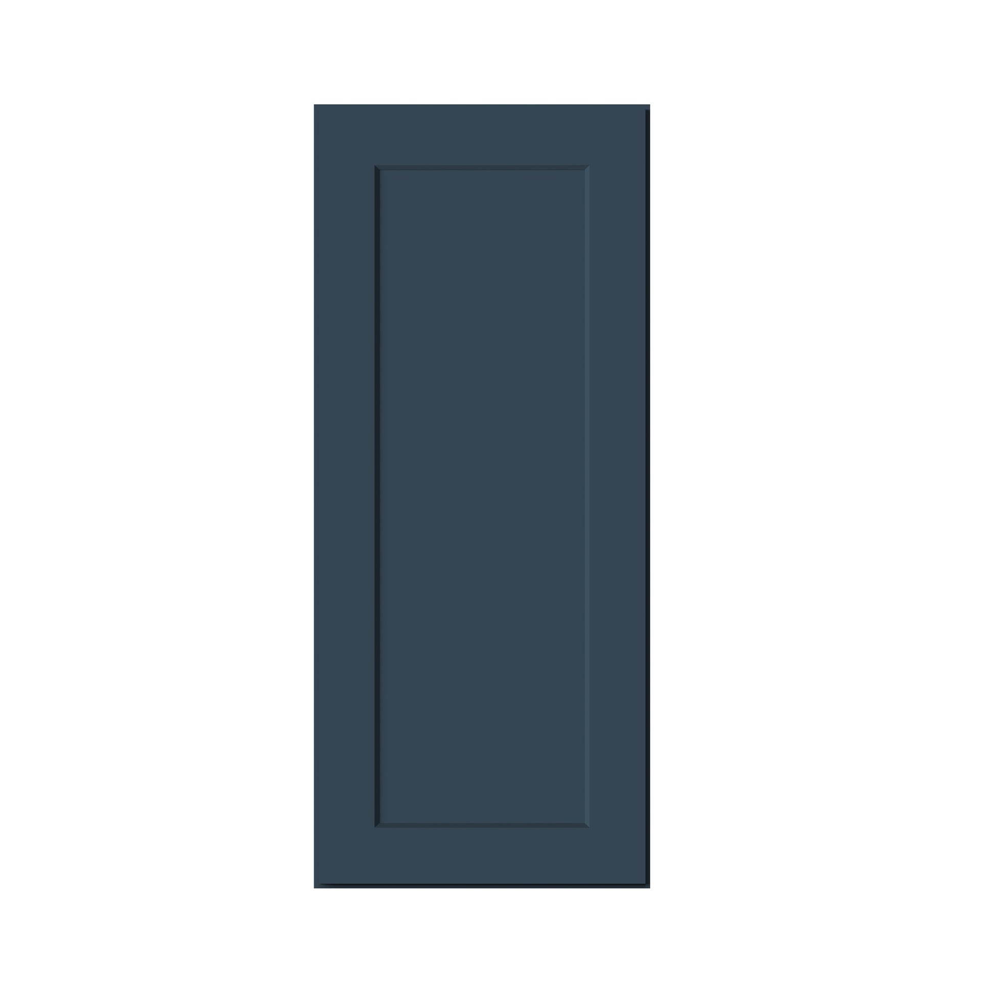 Cyber Grey RTA 9"-21"W x 12"D x 30"-42"H 15-Size Standard Wall Cabinet with Door and Shelves