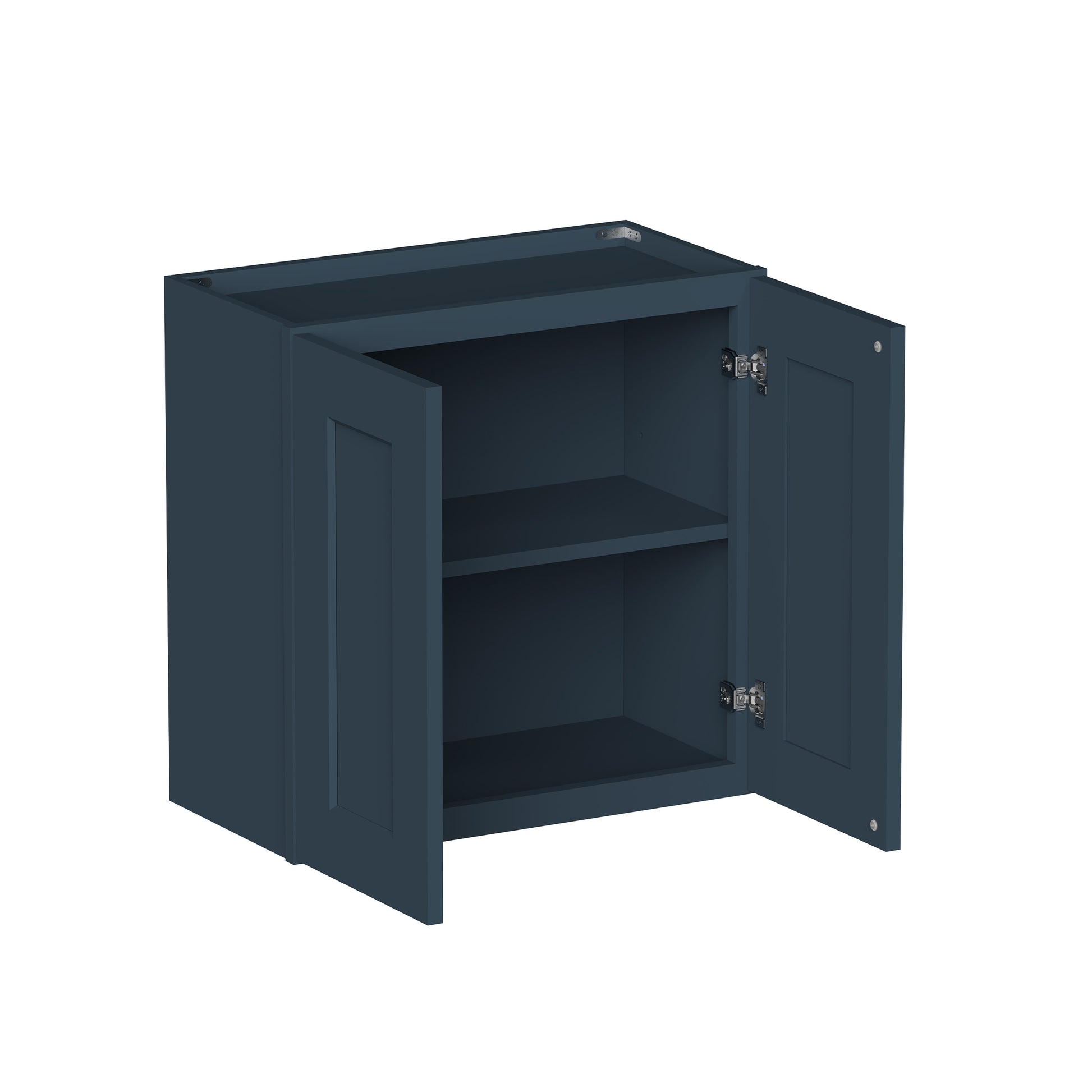 Cyber Grey RTA 24"-36"W x 12"D x 12"-24"H 17-Size Double Doors Short Wall Cabinet