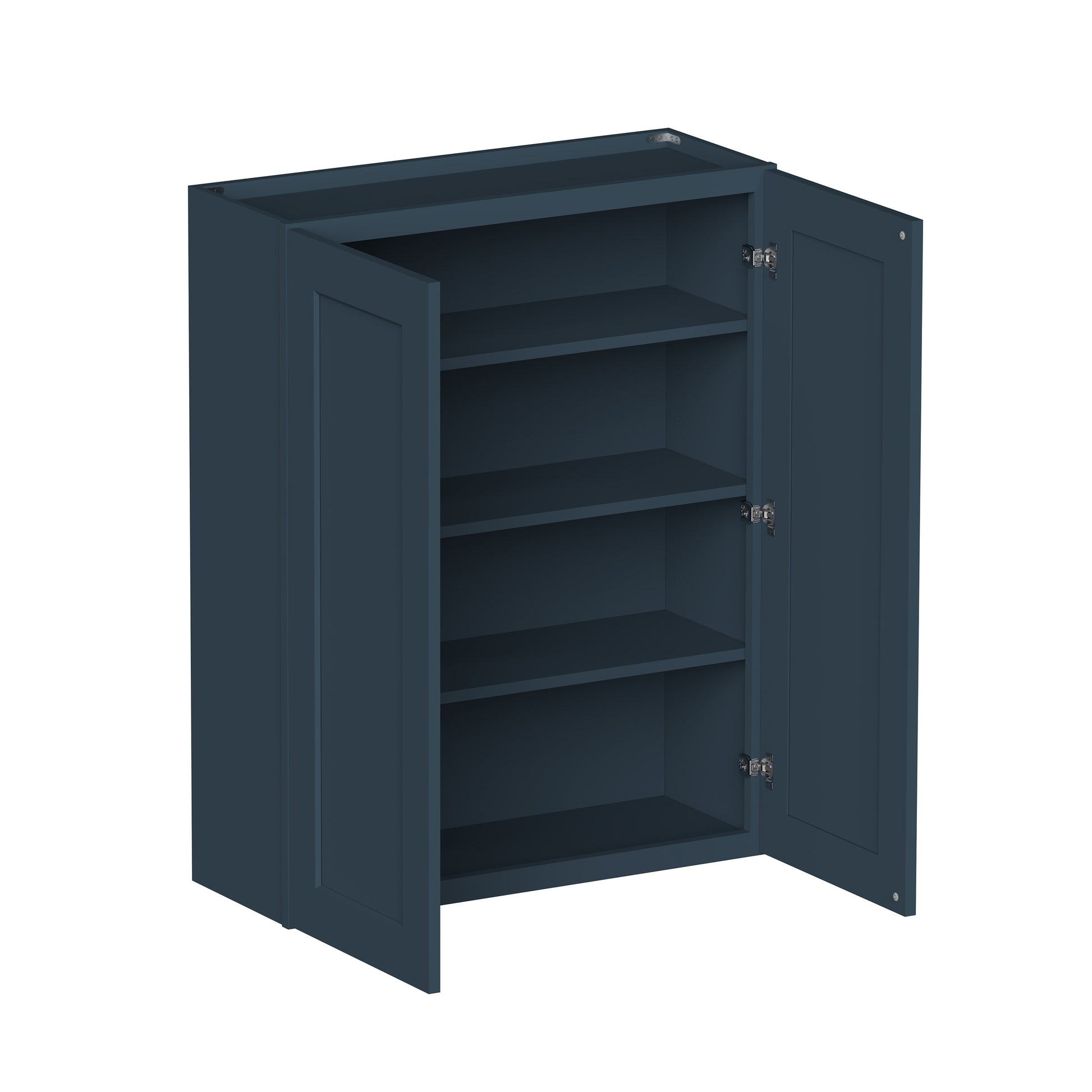 Cyber Grey RTA 24"-36"W x 12"D x 30"-42"H 15-Size Standard Wall Cabinet with 2 Doors and Shelves