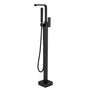 CASAINC Chrome 1 Hand Freestanding Bathtub Faucet with Handheld Shower Head