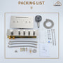 4 Functions 12 Inch Ceiling Mounted Thermostatic Shower System