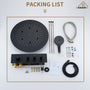 20 Inch Luxury Thermostatic Shower System in Matte Black