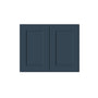 Cyber Grey RTA 24"-36"W x 12"D x 12"-24"H 17-Size Double Doors Short Wall Cabinet