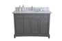 Montary 43' lightning white engineered stone vanity top backsplash