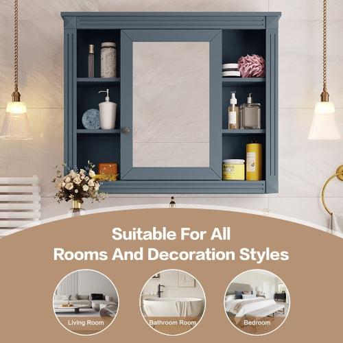 36'' Single Sink Freestanding Bathroom Vanity with 2 Soft Closing Doors and 2 Drawers