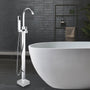 CASAINC Single-Handle Floor-Mounted Bathtub Faucet High Flow Bathroom Tub Filler with Hand Shower-CASAINC