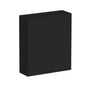 Slim Ebony Black Shaker RTA 24"-36"W x 30"/36"/42"H x 12"D 15-Size Standard Wall Cabinet with 2 Doors