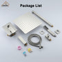 CASAINC 12 inch Wall Mounted Shower System with Bathtub Faucet and Hand Shower