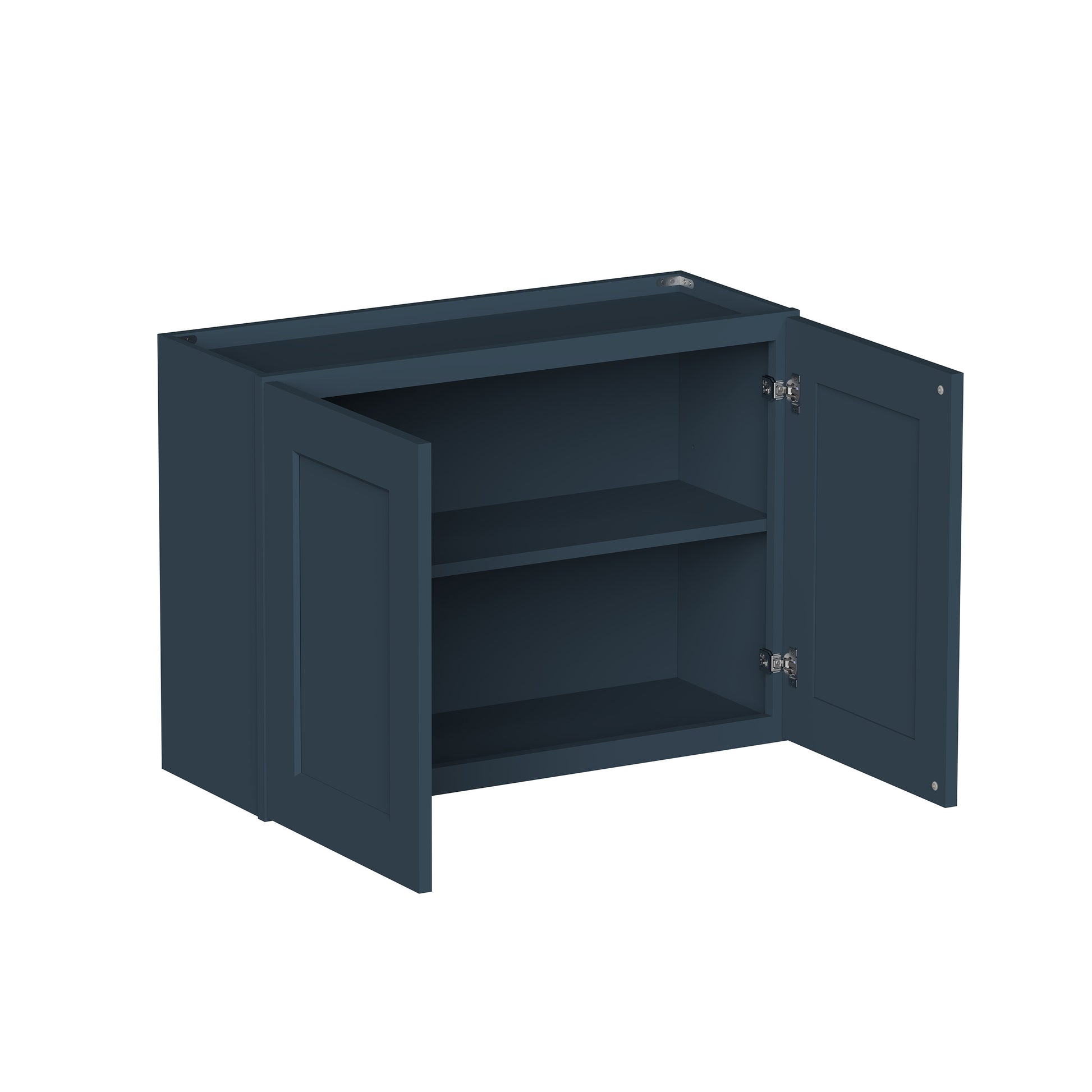 Cyber Grey RTA 24"-36"W x 12"D x 12"-24"H 17-Size Double Doors Short Wall Cabinet